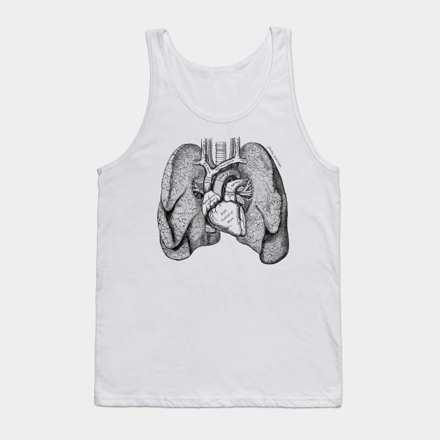 Human Body - Lungs Tank Top by be yourself. design